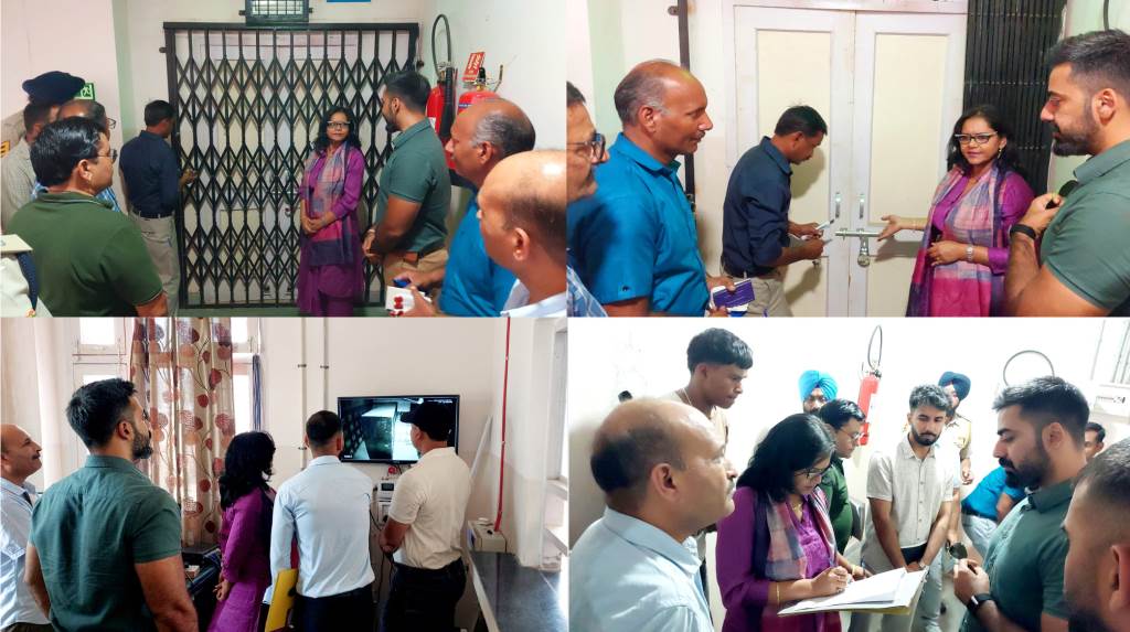 मुख्य निर्वाचन अधिकारी ने किया ऊना के ईवीएम एवं वीवीपैट वेयरहाउस का संयुक्त त्रैमासिक निरीक्षण